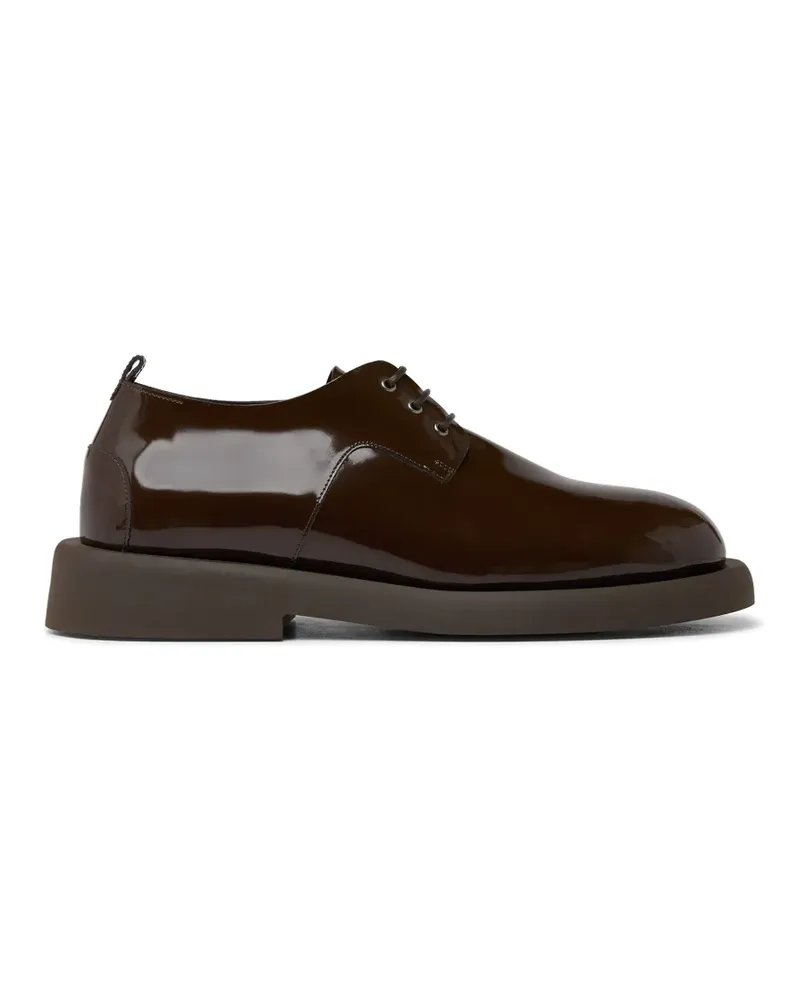 Marsèll Gommello patent-finish derby shoes - Braun Braun