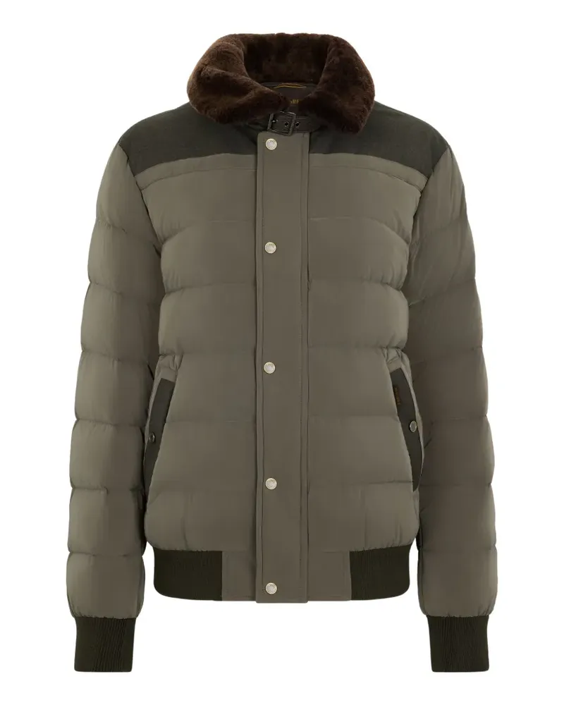 MOORER button high-neck padded jacket - Grün Grün