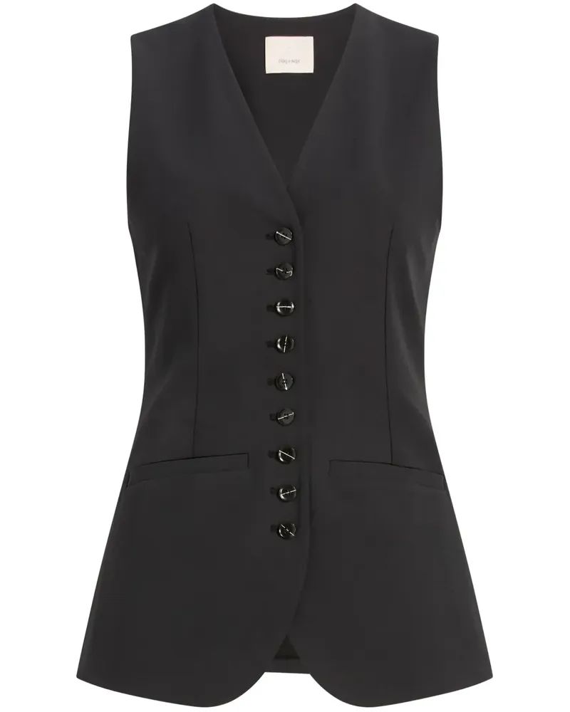 Cinq à Sept Kallen Weste - Schwarz Schwarz