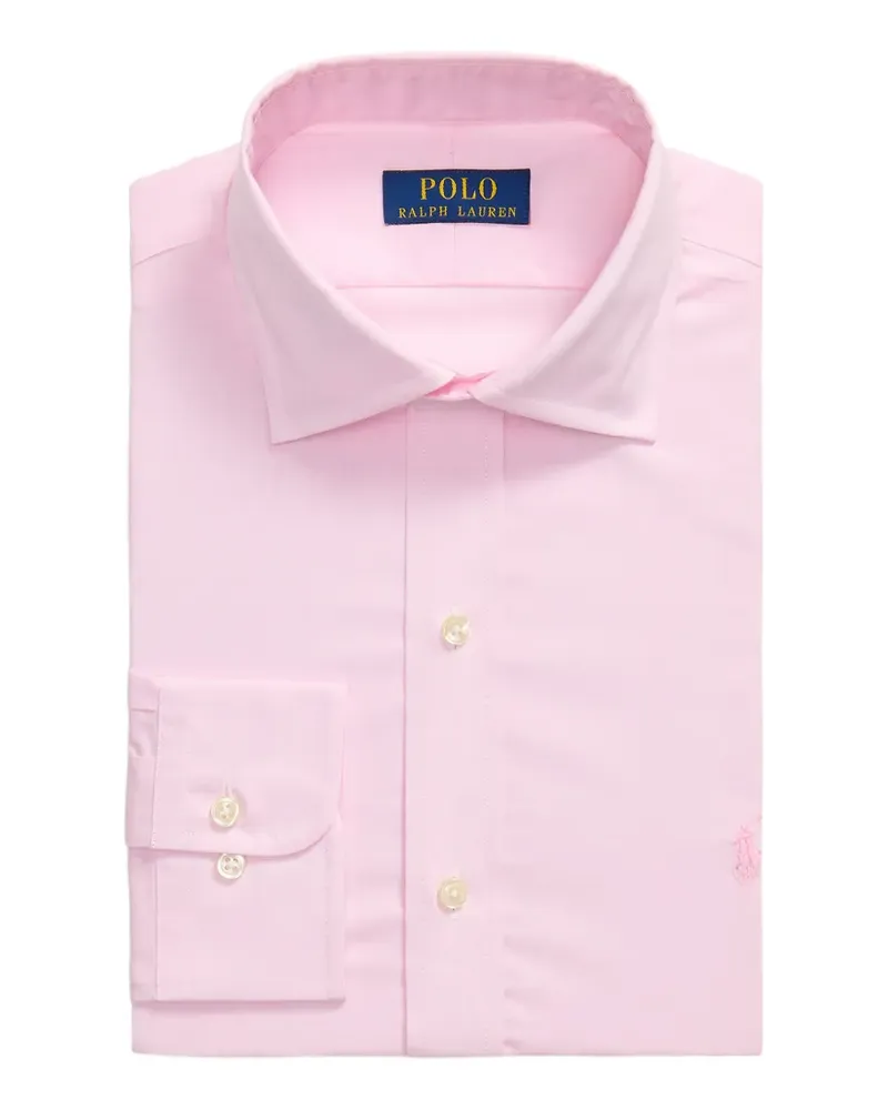 Ralph Lauren logo-embroidered long-sleeve shirt - Rosa Rosa