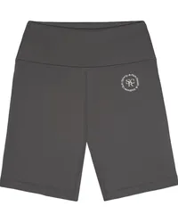 SPORTY & RICH Radlerhose mit Logo-Print Grau