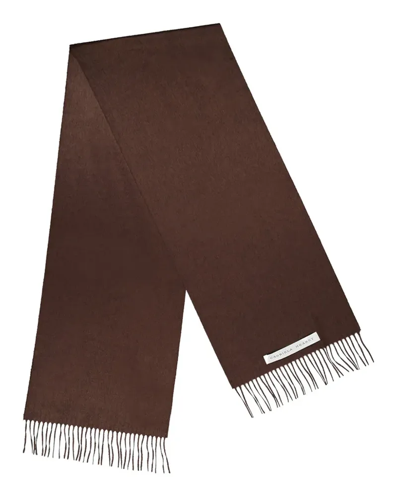 Gabriela Hearst Blaine brushed scarf - Braun Braun