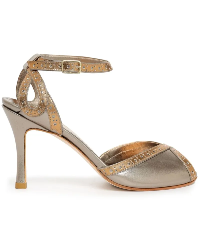Sarah Chofakian Gelle Sandalen 75mm - Silber Silber