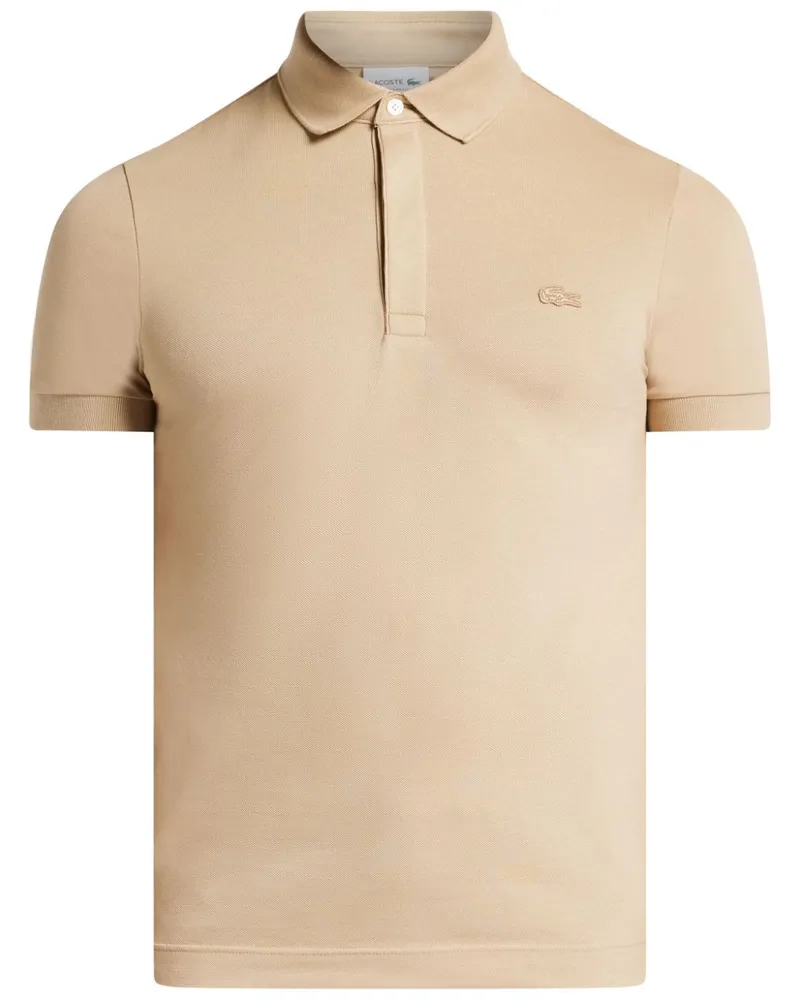 Lacoste Poloshirt mit Logo-Patch - Nude Nude