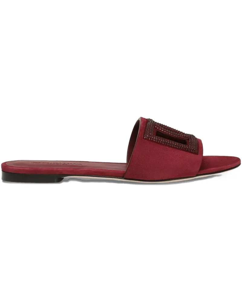 Dolce & Gabbana Sandalen mit Kristallen - Rot Rot