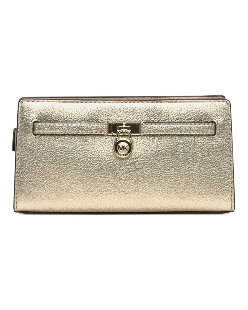 Michael Kors Hamilton Clutch im Metallic-Look - Gold Gold