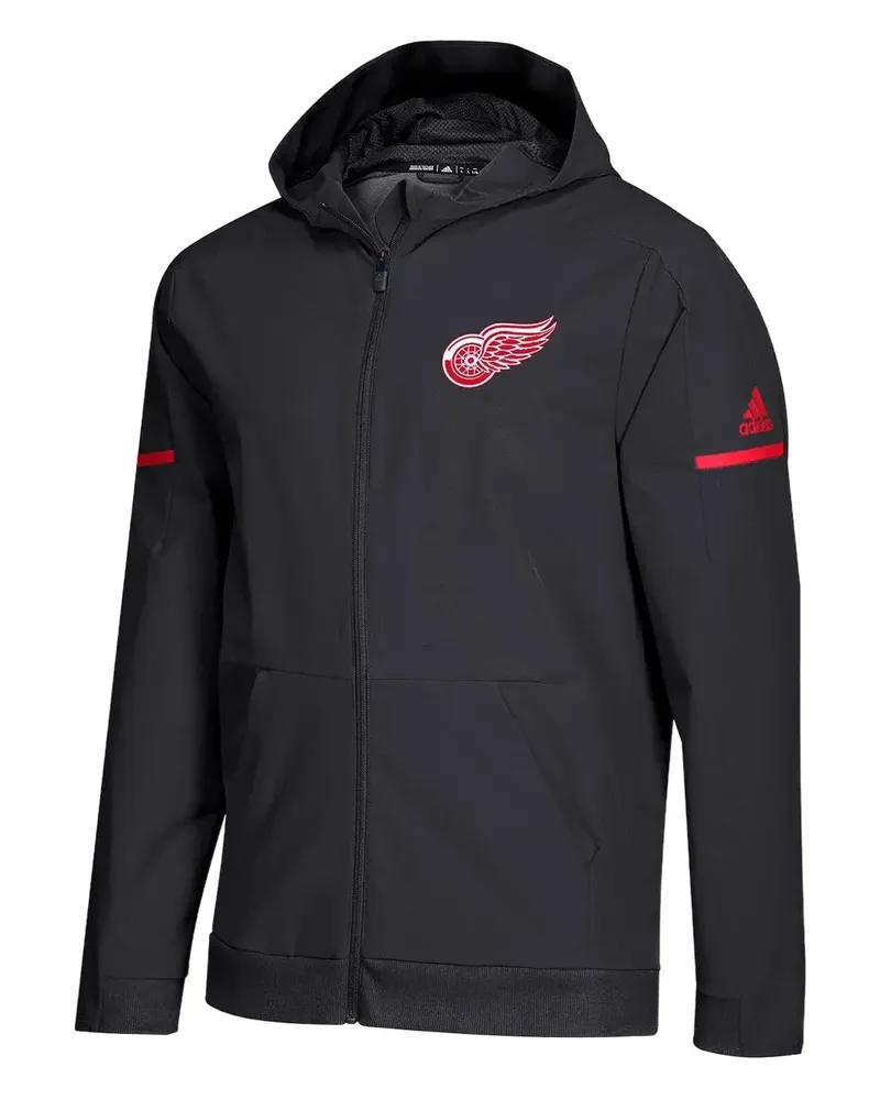 adidas x NHL Detroit Red Wings Kapuzenjacke - Schwarz Schwarz