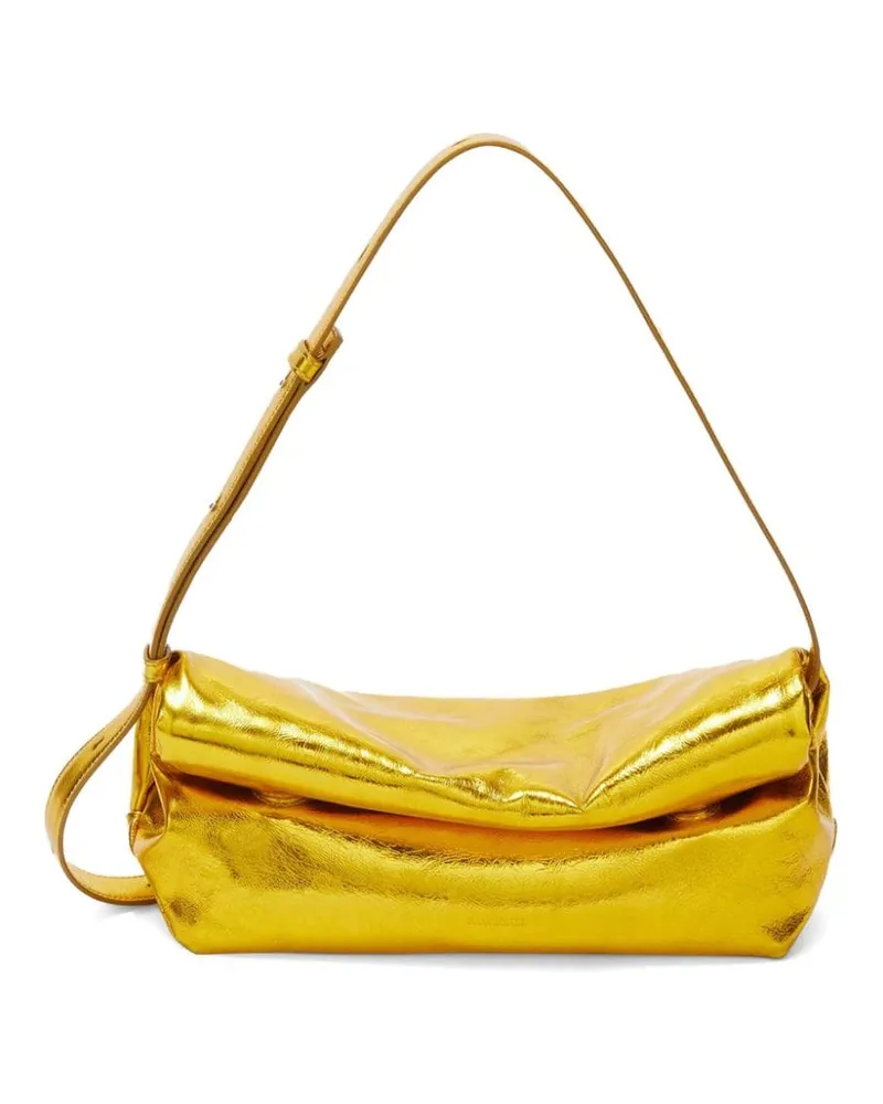 Jil Sander Kleine Rollup Schultertasche - Gelb Gelb