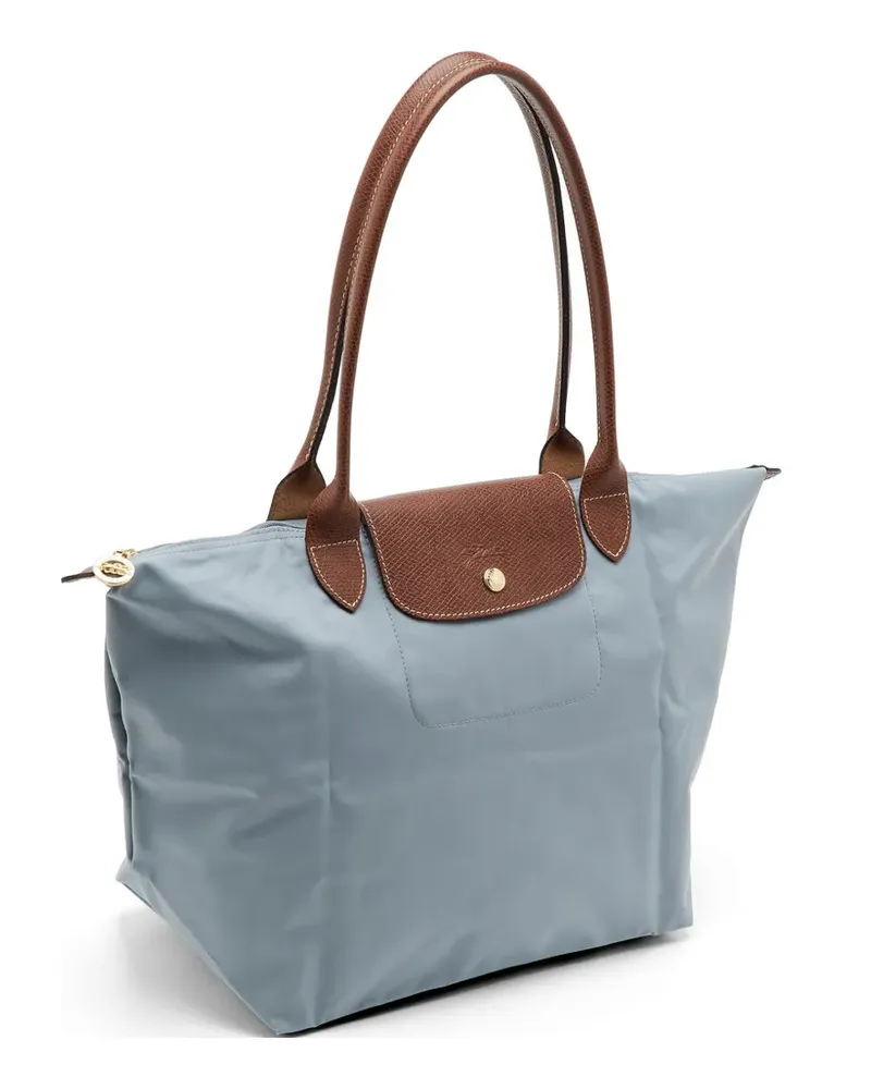 Longchamp Le Pliage leather-trim tote bag - Blau Blau