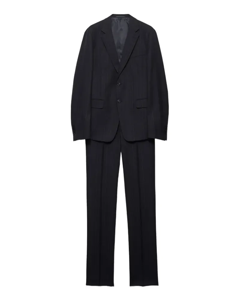 Prada single-breasted wool suit - Blau Blau