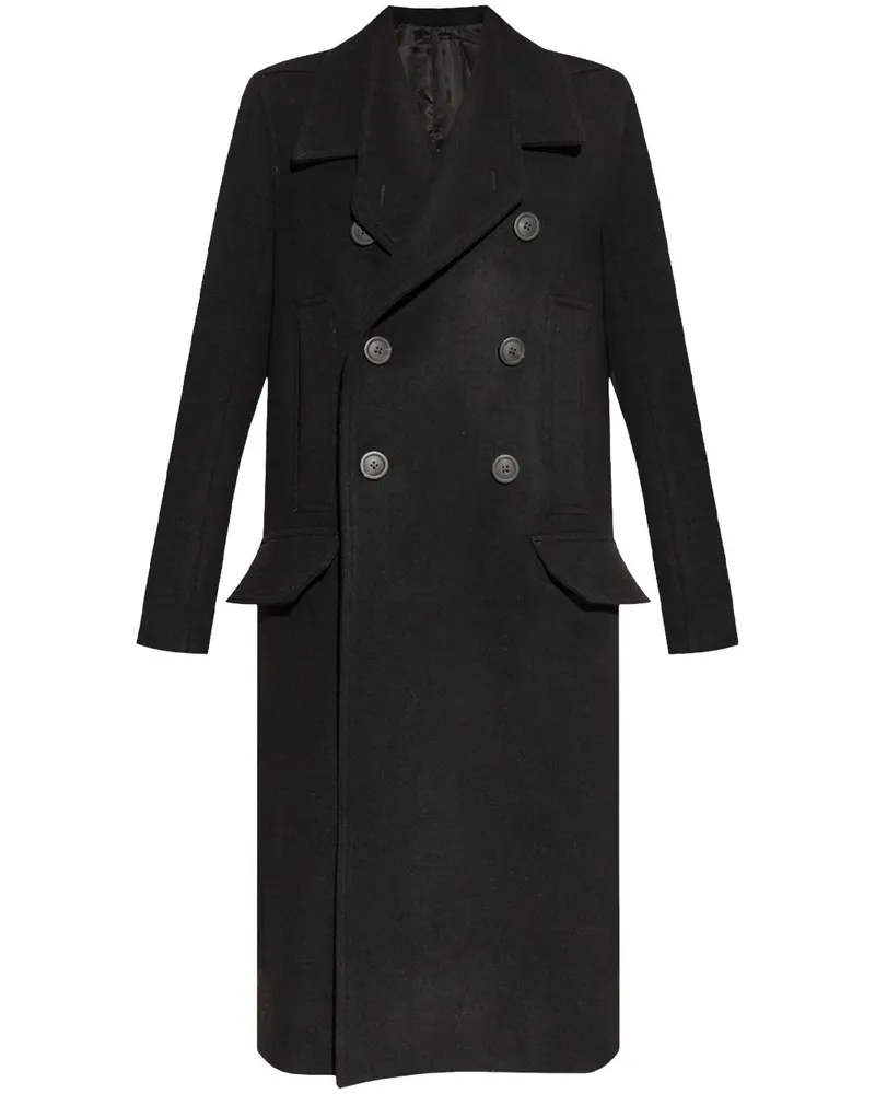 Rick Owens Officer Mantel - Schwarz Schwarz