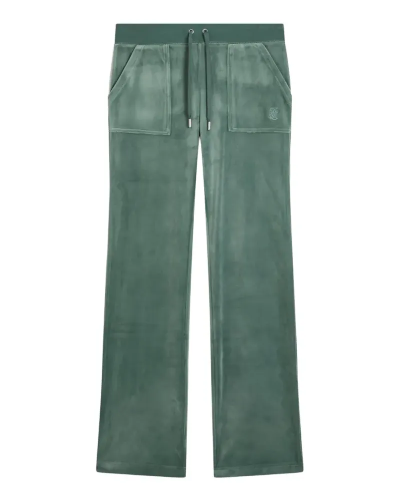 Juicy Couture Del Ray Jogginghose mit Velours-Struktur - Grün Grün
