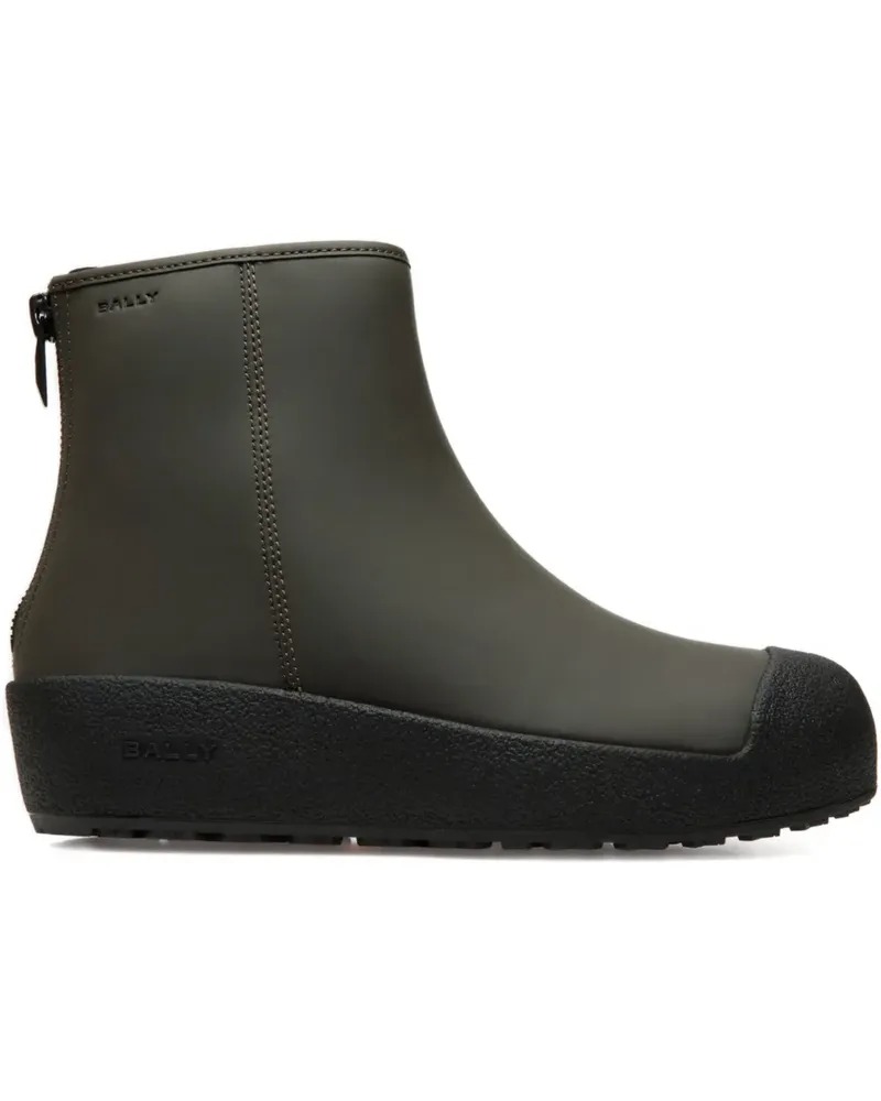 Bally Curling Regenstiefel mit Reißverschluss - Grün Grün