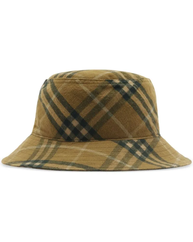 Burberry Karierter Fischerhut - Braun Braun