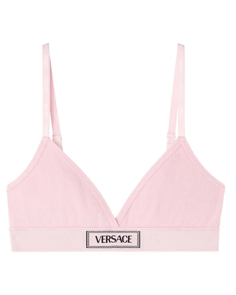 Versace BH mit Logo-Patch - Rosa Rosa