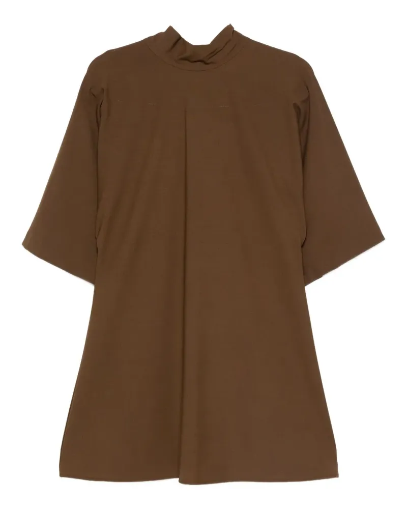 SOLOTRE high-neck mini dress - Braun Braun