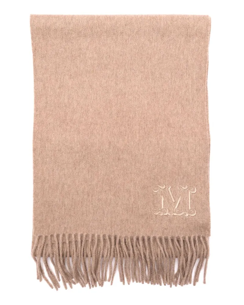 Max Mara Schal mit Fransen - Nude Nude