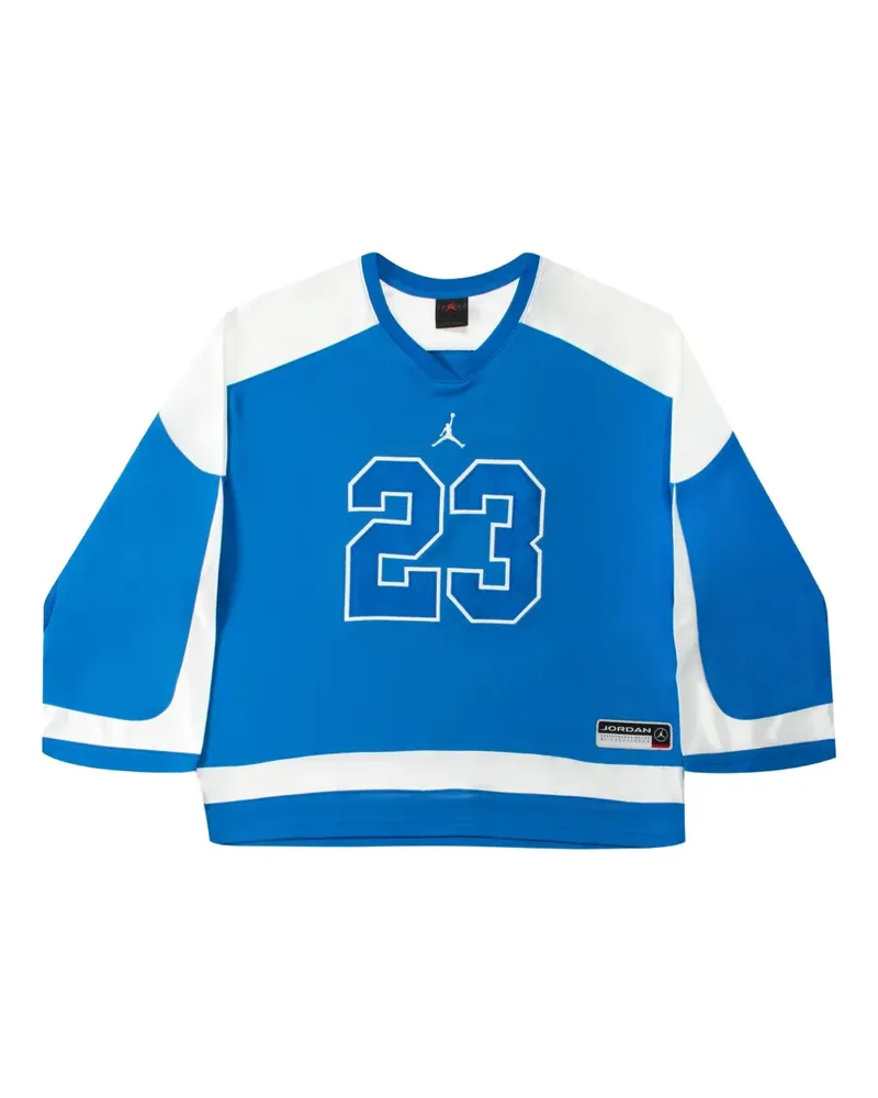 Jordan Brooklyn T-Shirt mit V-Ausschnitt - Blau Blau