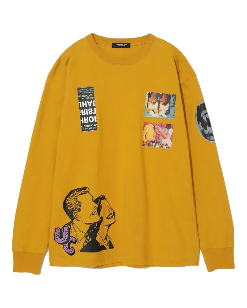 Undercover Sweatshirt mit grafischem Print - Gelb Gelb