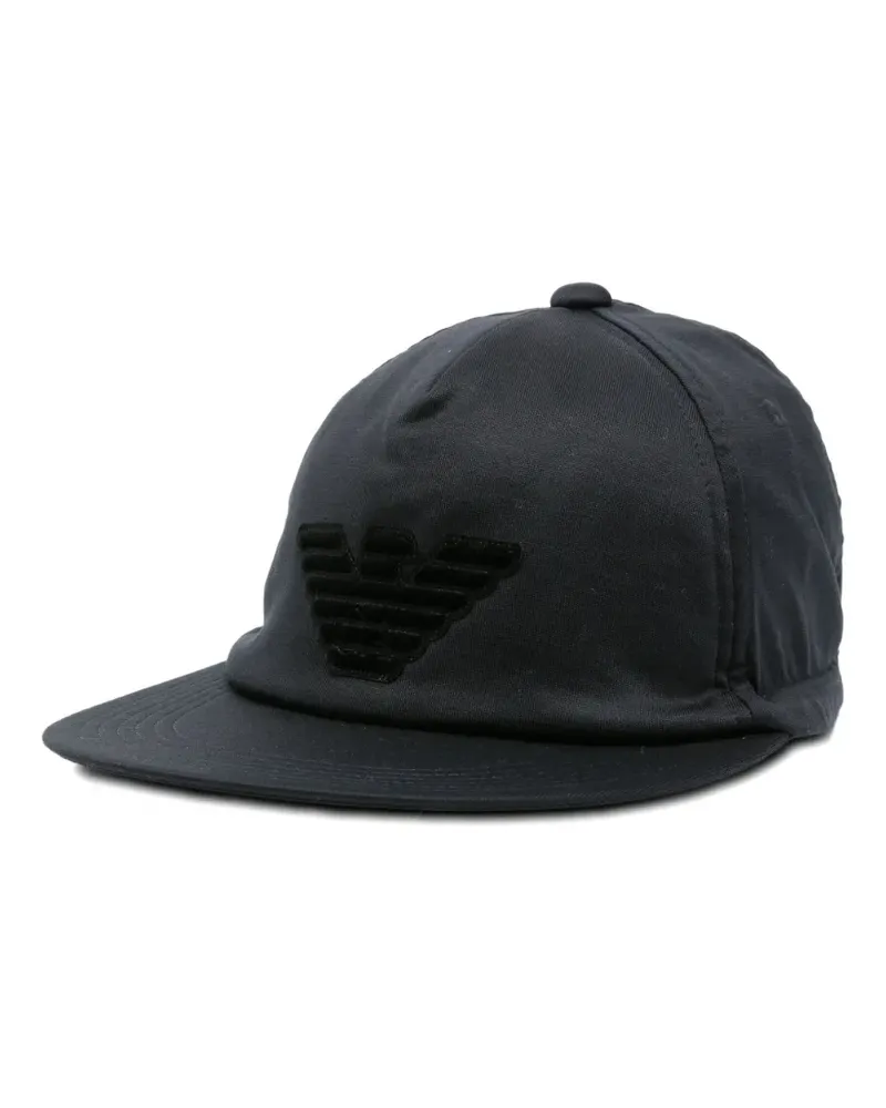 Emporio Armani logo-patch baseball cap - Blau Blau