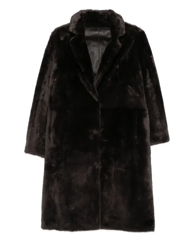 Yves Salomon Mantel mit Reverskragen - Braun Braun