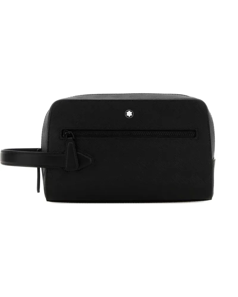 Montblanc Kulturbeutel mit Reißverschluss - Schwarz Schwarz