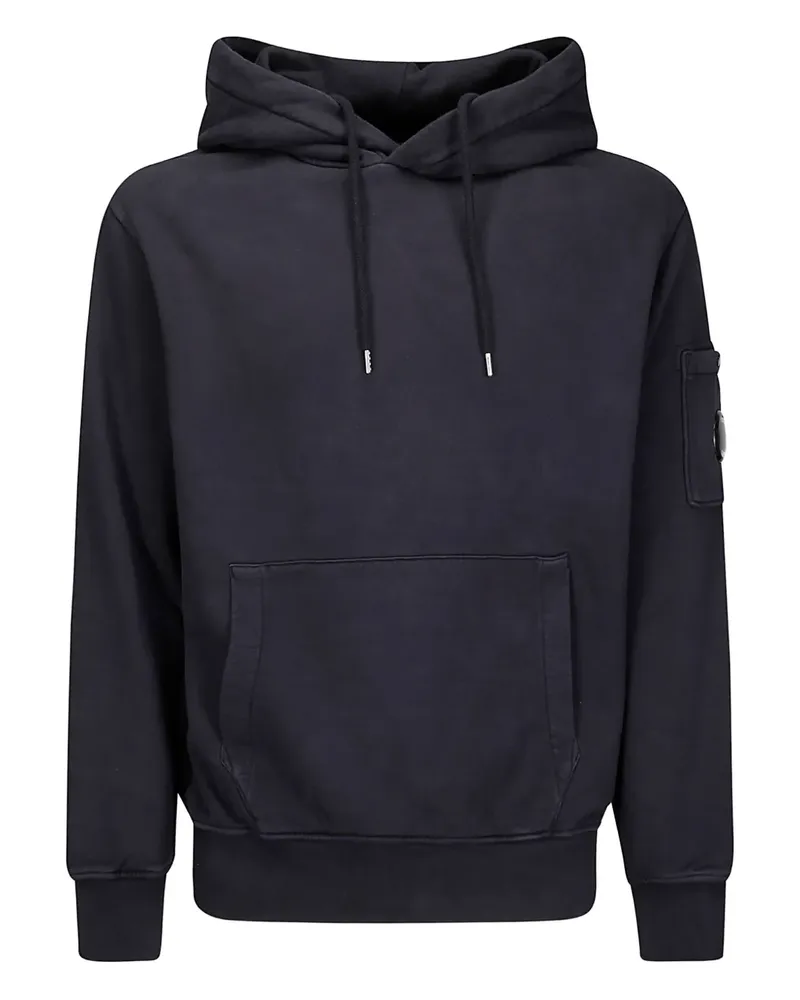 C.P. Company Hoodie aus gebürsteter Baumwolle - Blau Blau