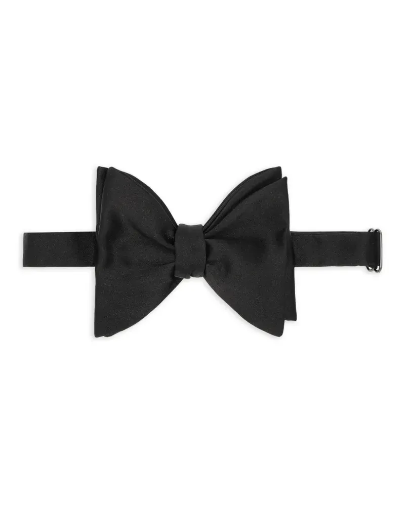 Fortela Fliege aus Seide - Schwarz Schwarz