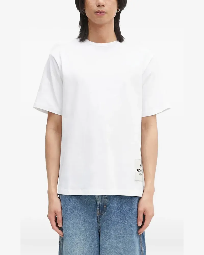 Fiorucci T-Shirt mit Logo-Patch - Weiß Weiß