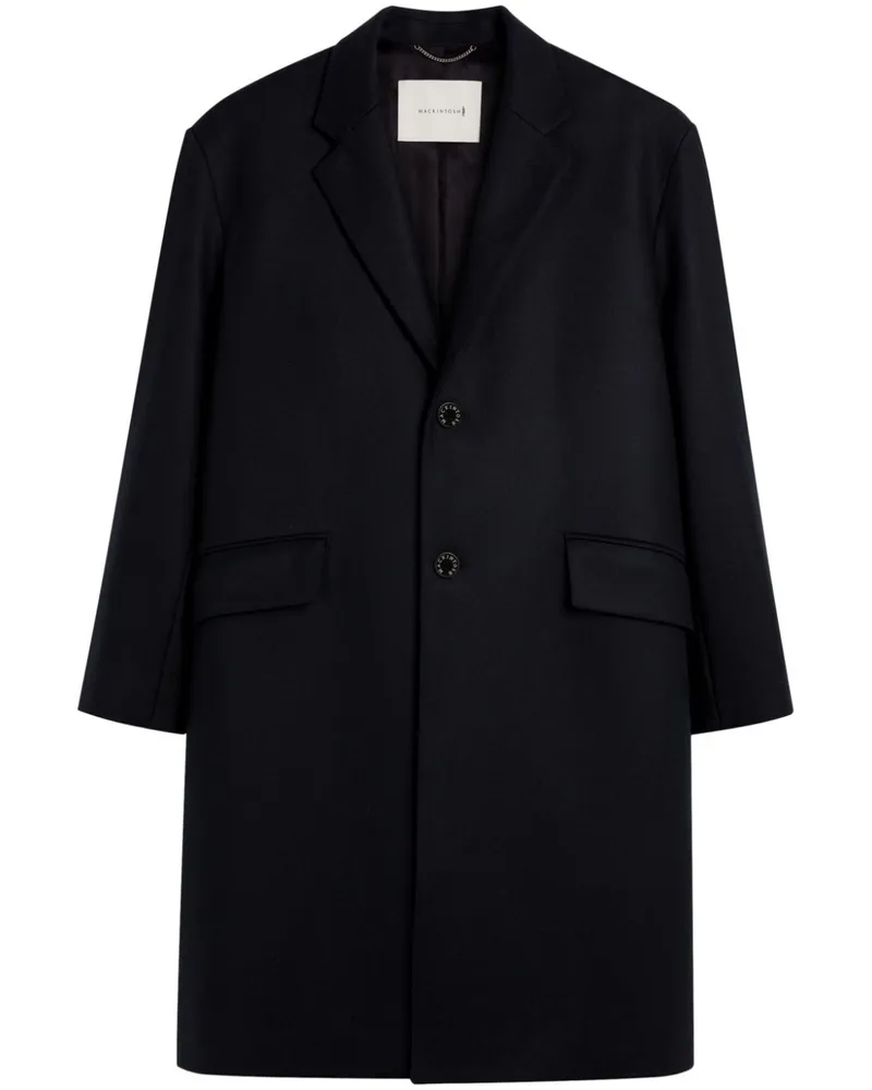 MACKINTOSH Humbie Chester Wollmantel Blau