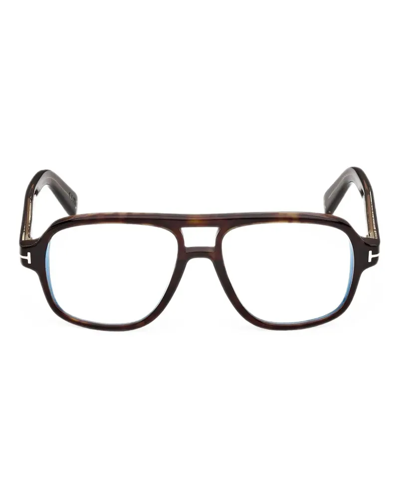 Tom Ford Icon Pilotenbrille in Schildpattoptik - Braun Braun