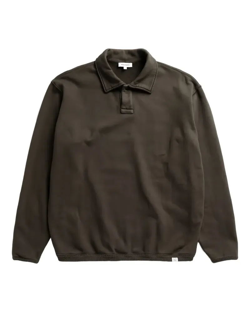 Norse Projects Sweatshirt mit Poloshirtkragen - Braun Braun