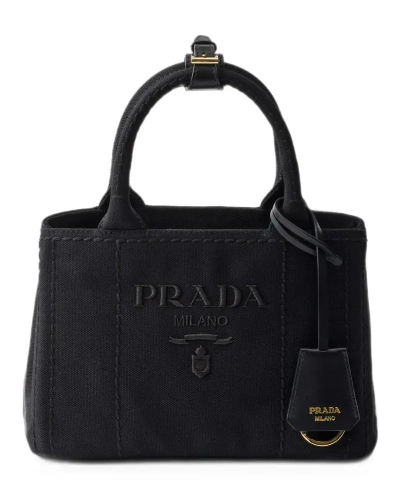 Prada Jardinière cotton canvas mini-bag - Schwarz Schwarz