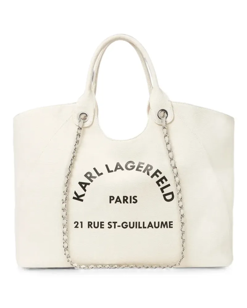 Karl Lagerfeld medium Rue St-Guillaume square tote bag - Nude Nude
