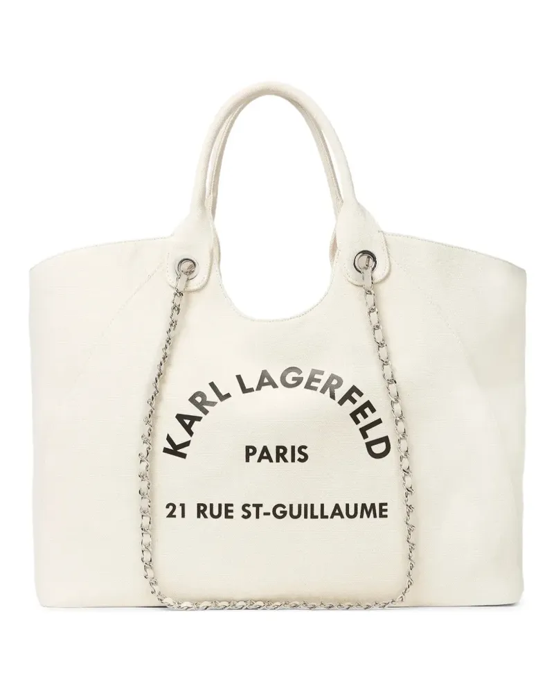 Karl Lagerfeld Mittelgroße Rue St-Guillaume Square Tote Bag - Nude Nude