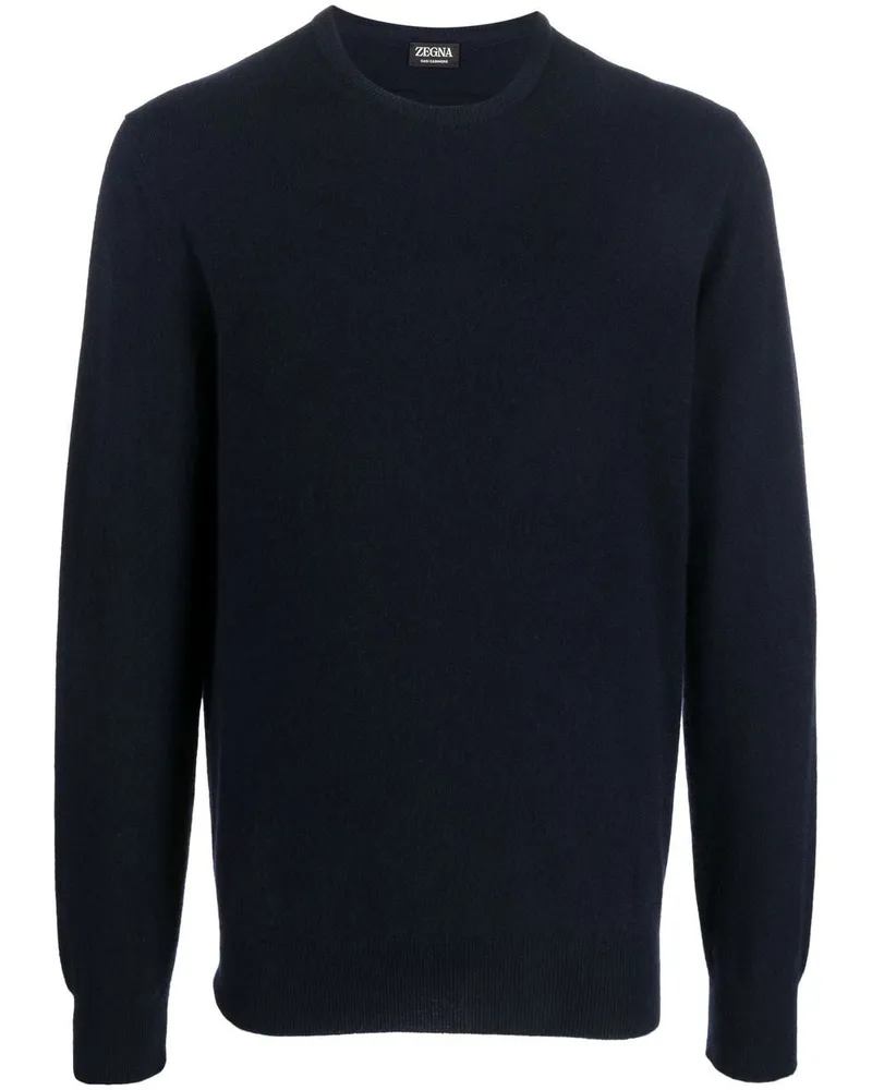 Ermenegildo Zegna Kaschmirpullover mit Rundhalsausschnitt - Blau Blau