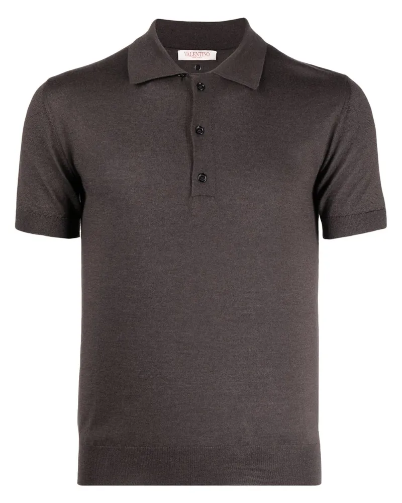 Valentino Garavani Gestricktes Poloshirt - Braun Braun
