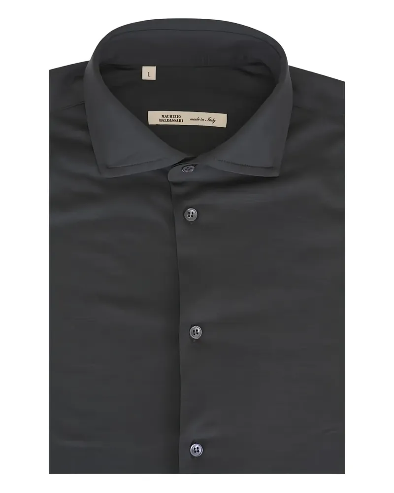 Maurizio Baldassari Klassisches Hemd - Schwarz Schwarz