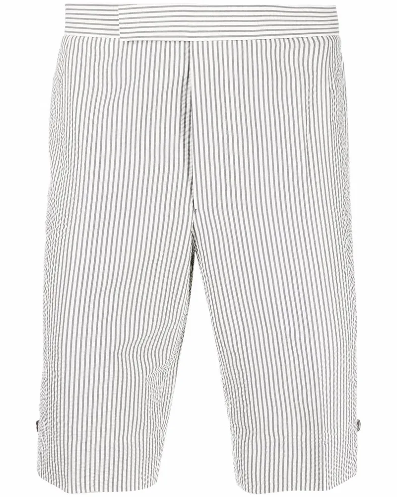 Thom Browne Gestreifte Shorts - Grau Grau