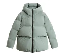 Gefütterte Kapuzenjacke - Grün