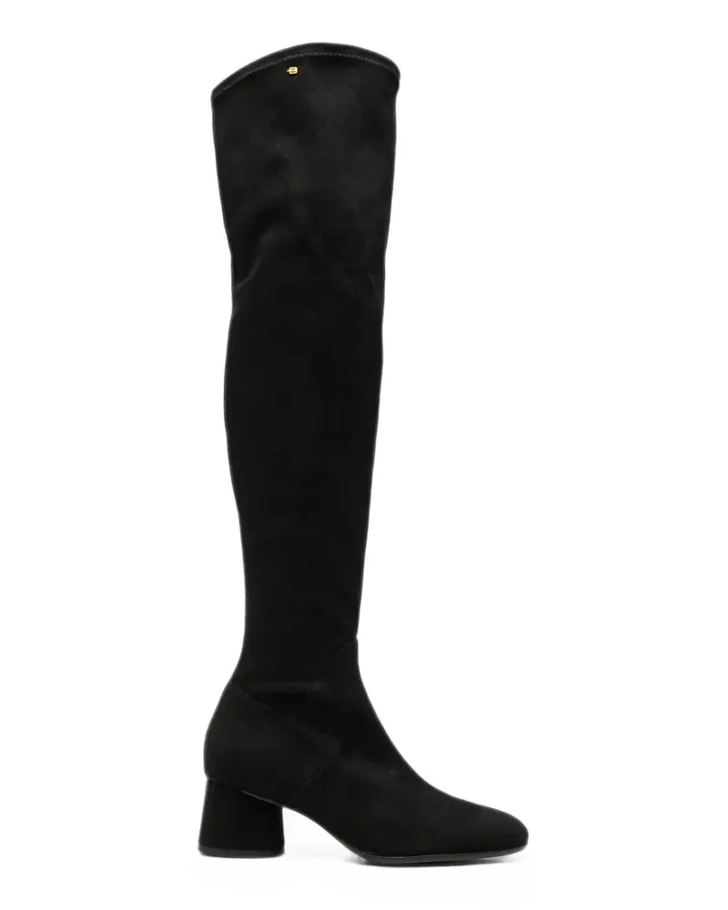 Baldinini over-the-knee suede boots - Schwarz Schwarz