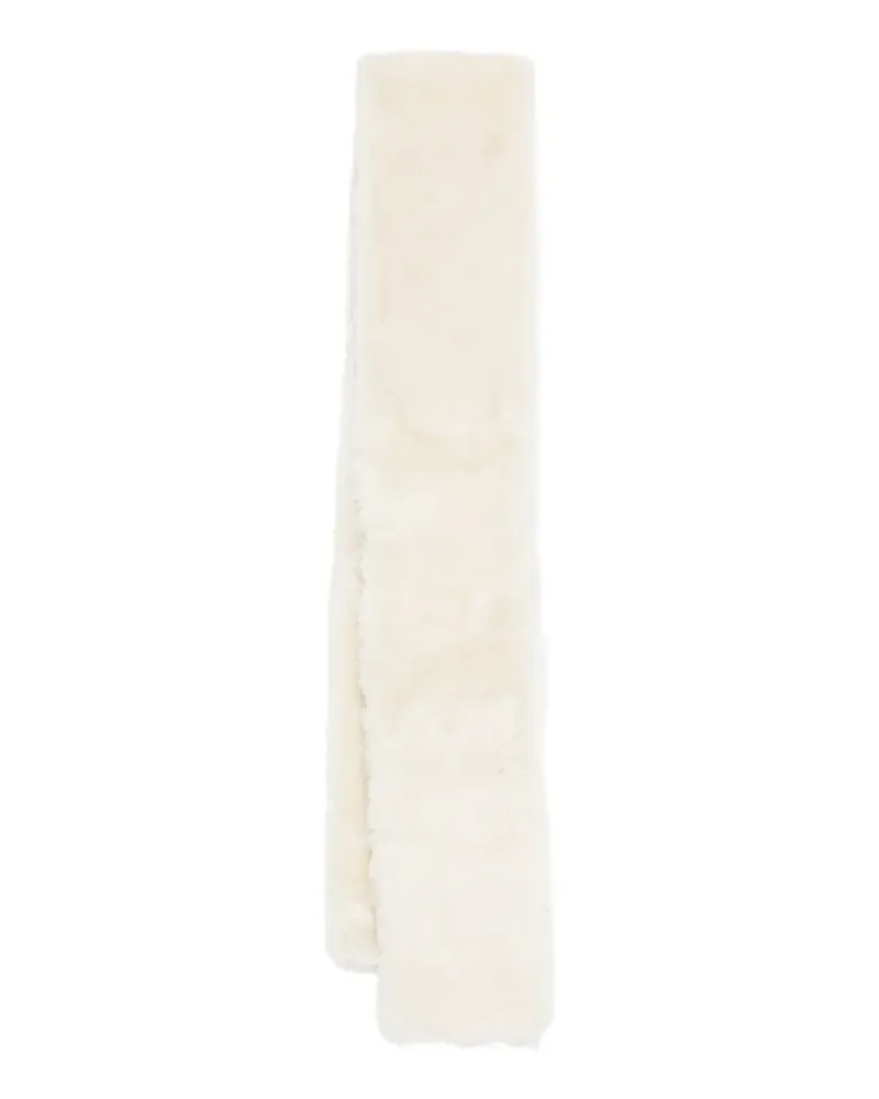 Totême Schal aus Shearling - Weiß Weiß