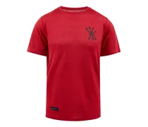 T-Shirt mit Pfeilaugen-Print - Rot