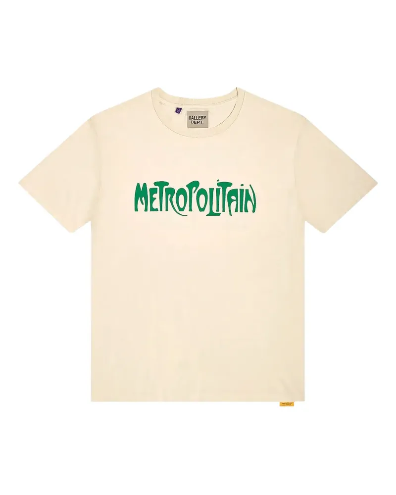 GALLERY DEPT. logo-print cotton T-shirt - Nude Nude