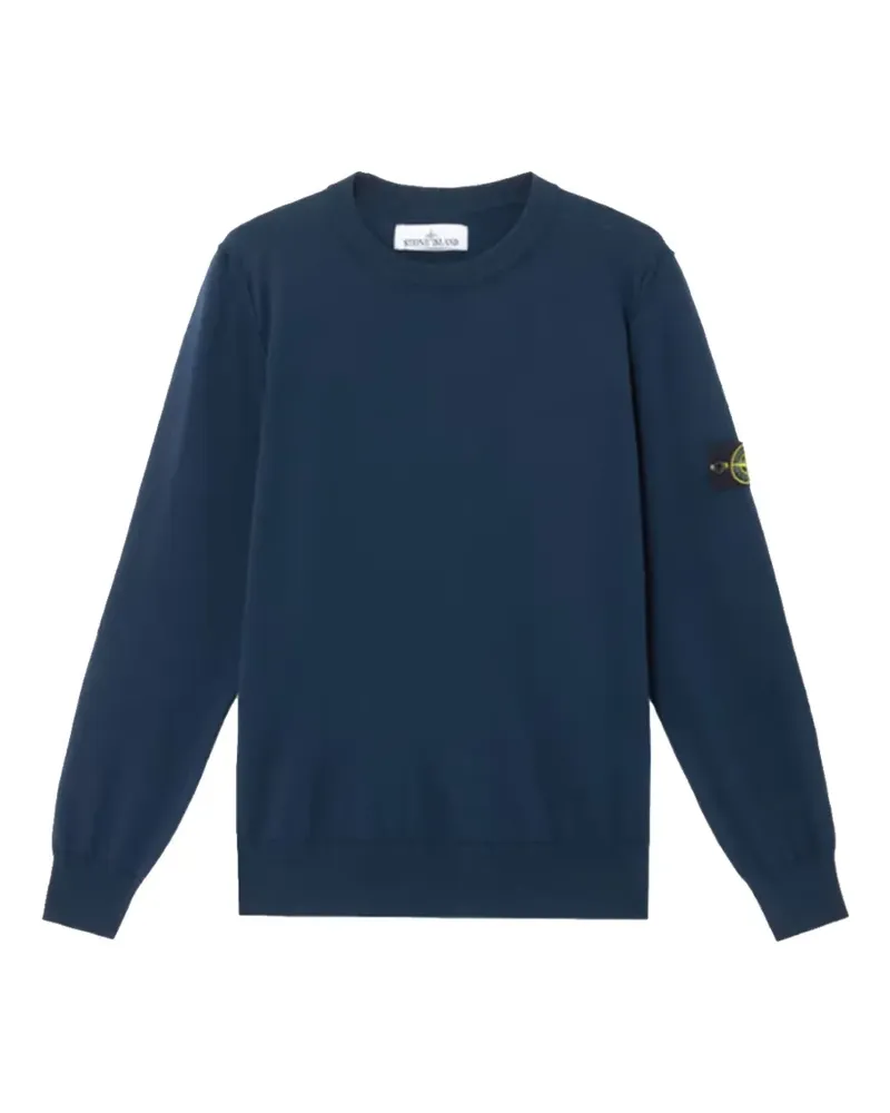Stone Island Pullover mit Logo-Patch - Blau Blau