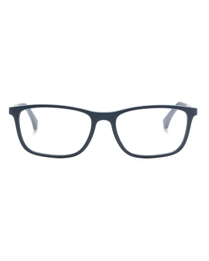 Emporio Armani Brille mit eckigem Gestell - Blau Blau