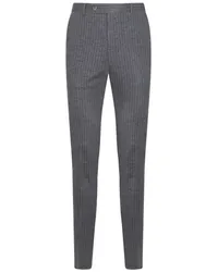 PT TORINO Tapered-Hose mit Nadelstreifen Grau