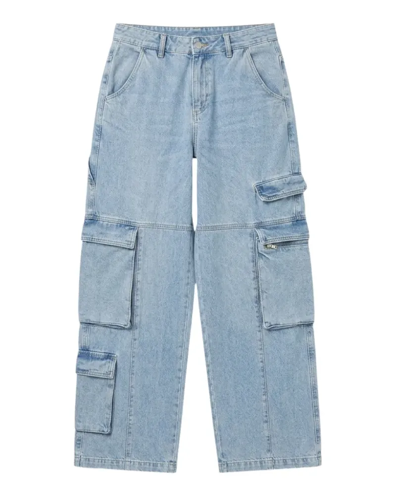 John Richmond Cargohose mit Pattentaschen - Blau Blau