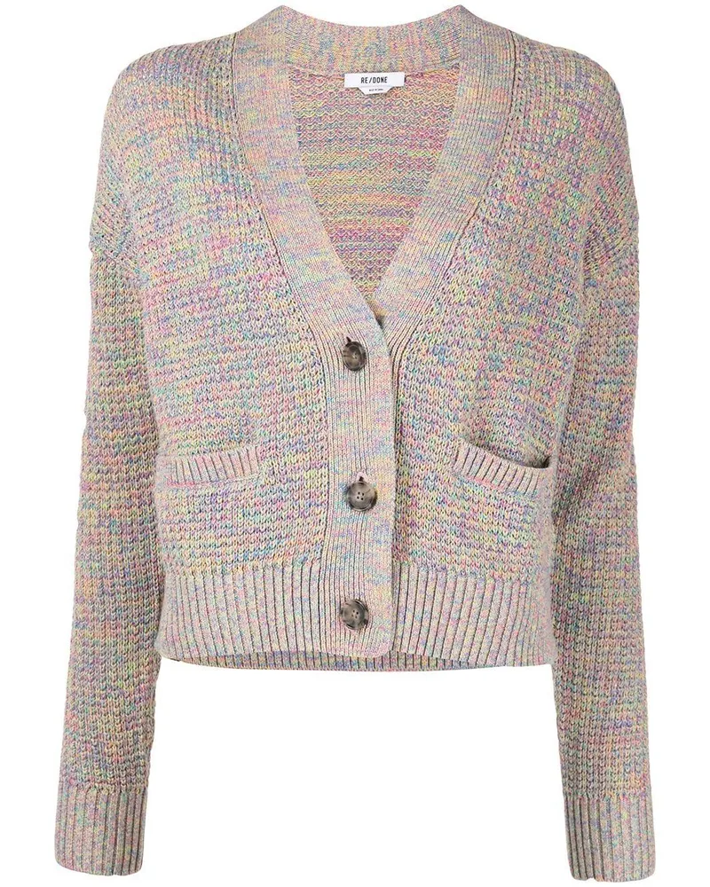 RE/DONE Oversized-Cardigan im 90s-Style Rosa