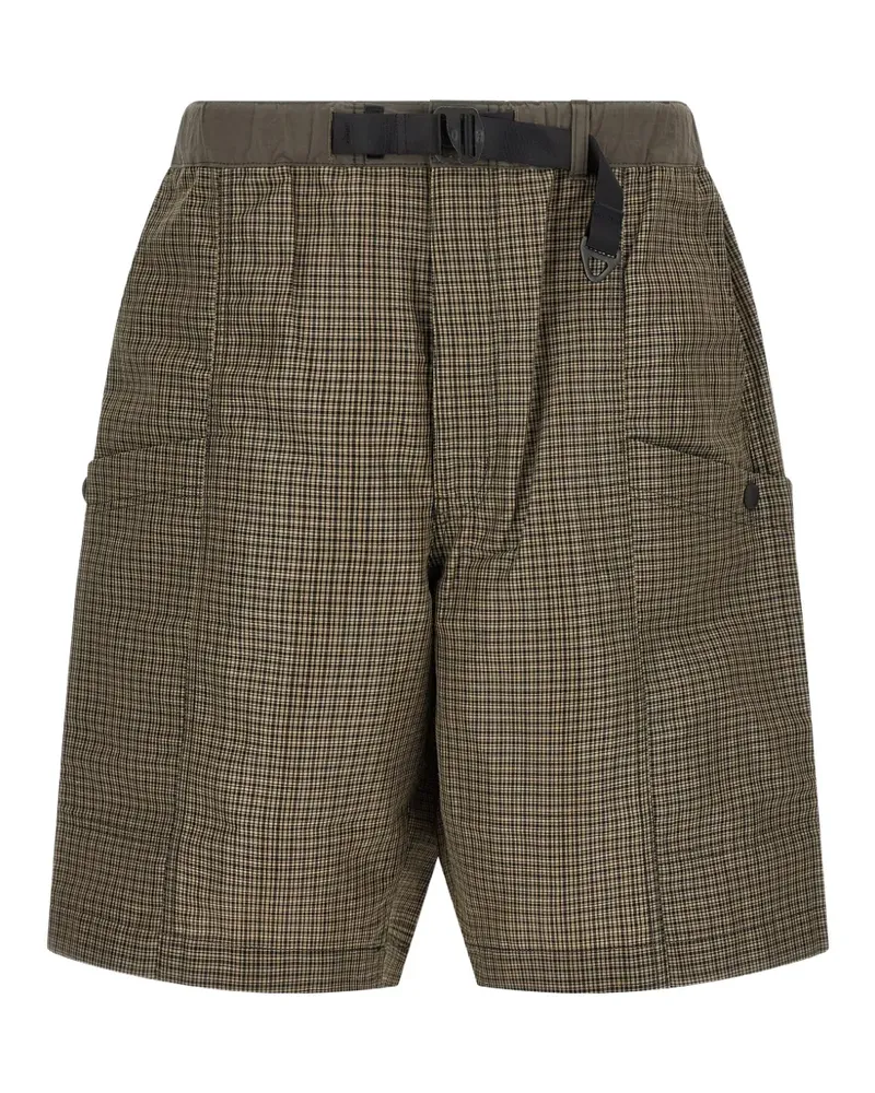 Comme des Garçons Vichy micro-check bermuda shorts - Nude Nude